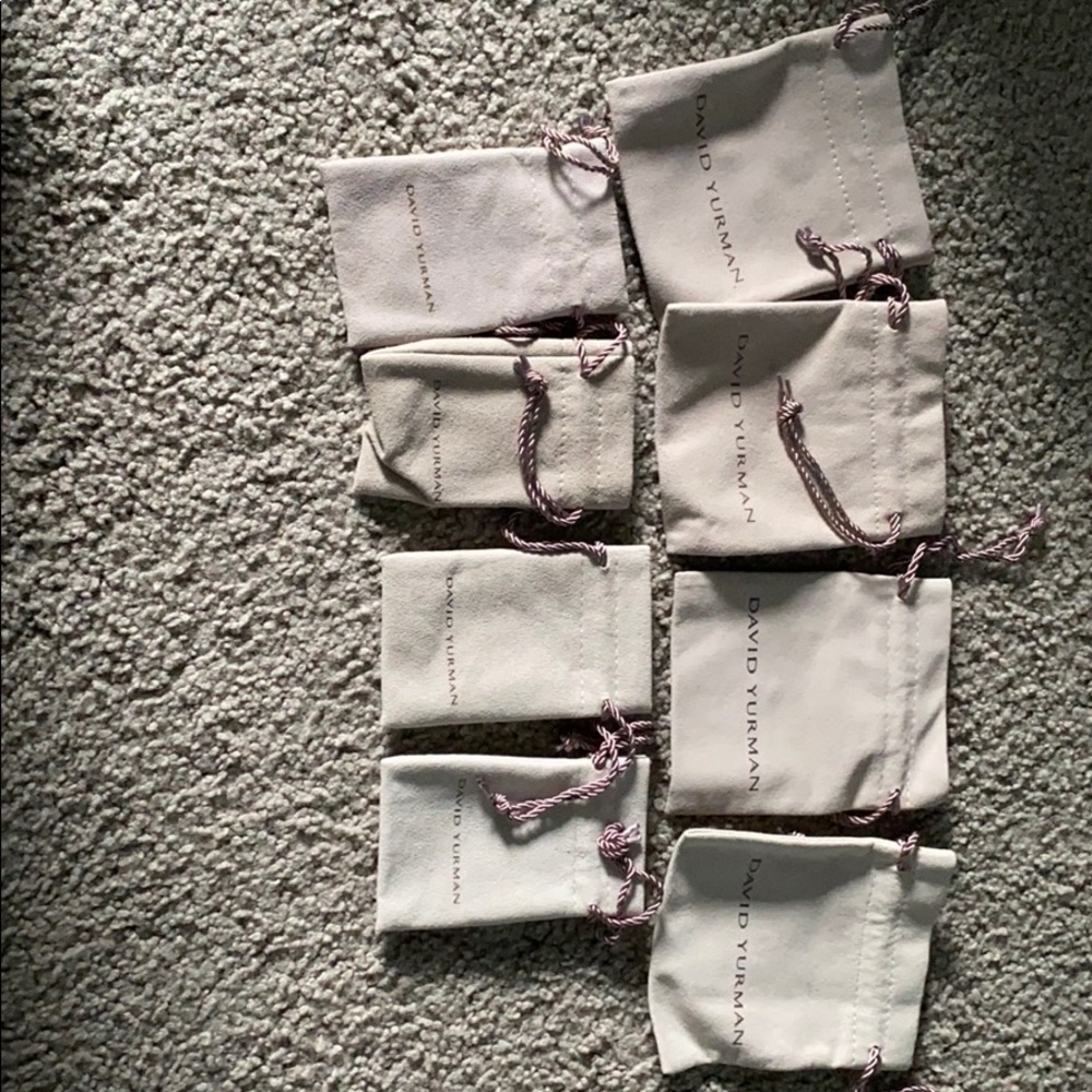 8 David Yurman Pouches, 2 Sizes